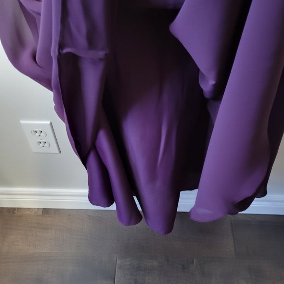 VitShoulder Full Length Purple Gown Says size 6 fits more like a 4 ! - Picture 9 of 15